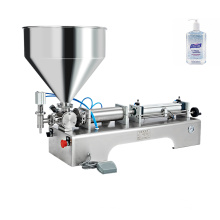 Semi automatic small hand sanitser alcohol filling machine / machinery